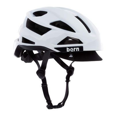 FL-1 Pave Bike Helmet (with visor) Non-MIPS / S / Gloss White