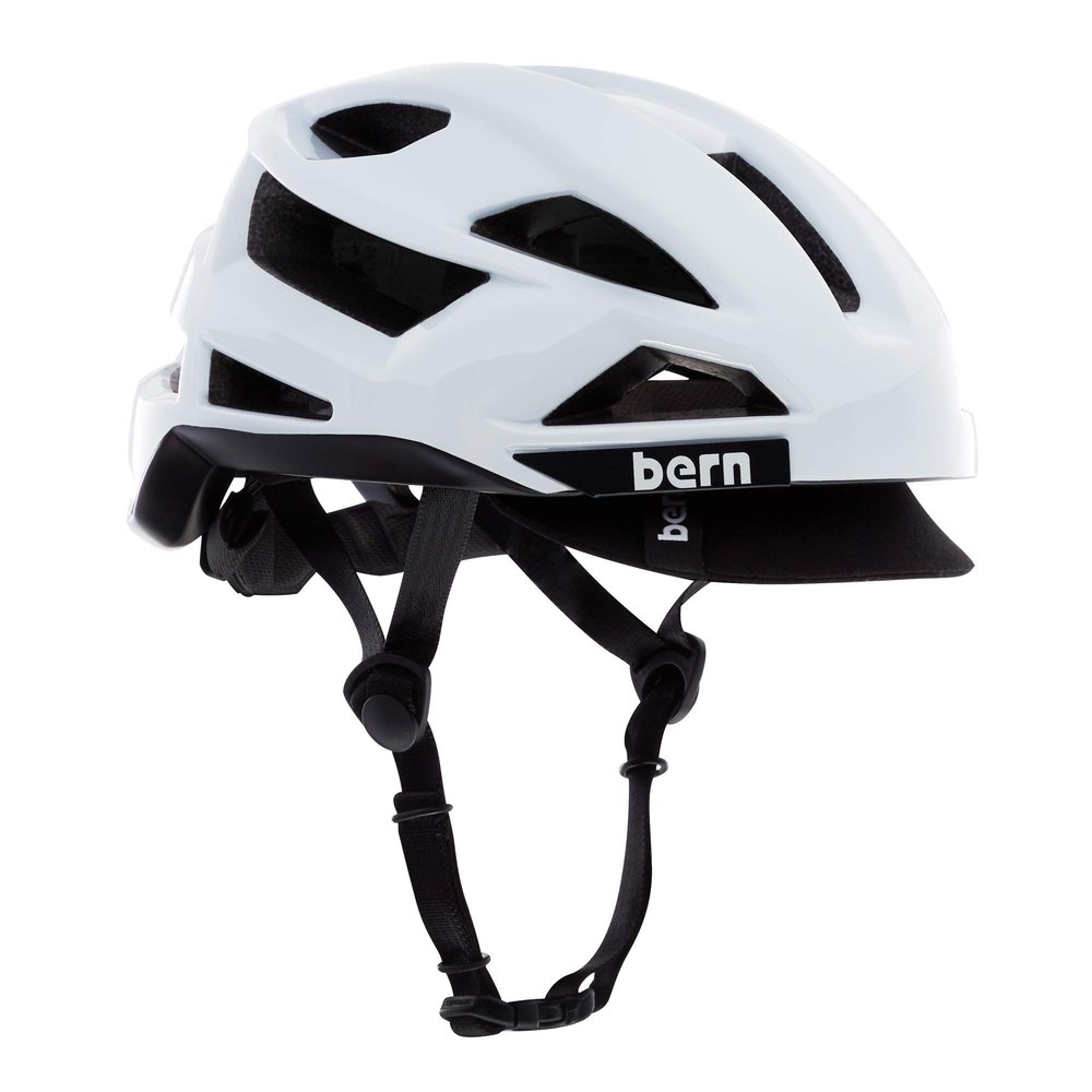 FL-1 Pave Bike Helmet (with visor) Non-MIPS / S / Gloss White