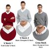 TopTie Mens Crewneck Soft Cotton Long Sleeve Jumper Pullover Sweater view 3