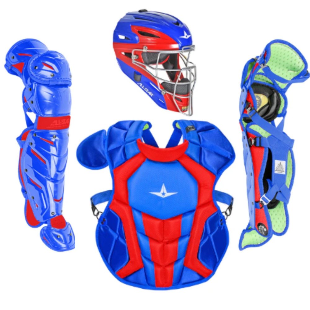 All Star System7 Axis Elite NOCSAE Certified Travel Team Pro Catcher's Kit