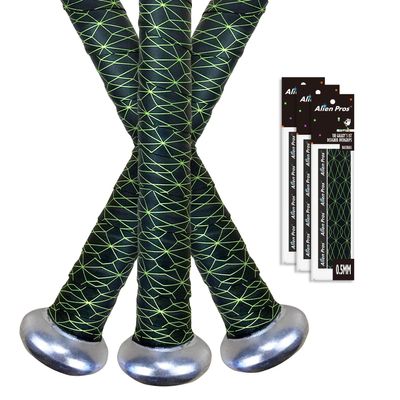ALIEN PROS Bat Grip Tape 0.5MM for Baseball (3 Grips) Precut and Pro Feel Bat Tape Replacement for Old Baseball Bat Grip Wrap Your Bat for an Epic Home Run (3 Grips, Cubic)