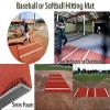 Premium Nylon Synthetic Turf Artificial Grass Baseball or Softball Hitting Batting Cage Field Practice Mat with 5mm Foam and No Plate view 3