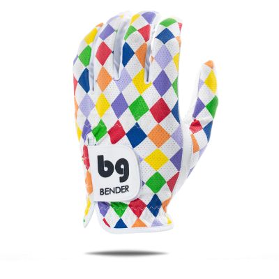 Bender Gloves - Men's Golf Glove, Durable Mesh Material, Unique Golf Gloves Men Right Handed Golfer (Wear On Left)