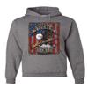 Tee Hunt Give Me Liberty or Give Me Death Hoodie Eagle Defend Freedom 2A Sweatshirt Gray Large view 1