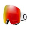 Oakley Flight Deck M Prizm Snow Goggles Matte White with Prizm Torch Iridium + Case view 1