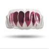 Impact Custom Professional All Sports Mouthguard Chrome Series (Clear) Dusty Pink Fang - Jiu Jitsu/Football/Lacrosse & More view 1