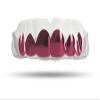Impact Custom Professional MMA/Boxing/Muaythai Mouthguard Chrome Series (Clear) Dusty Pink Grill- Boxing MMA view 1