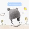 BAVST Baby Beanie Hat for Winter with Earfalp Cute Bear Kids Toddler Girls Boys Warm Knit Cap 0-2Years(Grey, M) view 2