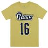 Outerstuff NFL Youth Boys (8-20) Mainliner Short Sleeve Tee, Los Angeles RAMS Jared Goff, Large (14-16) view 2