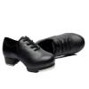 BeiBestCoat Synthetic Tap Shoes Oxford Dancing Shoes for Men,Adults, Black (7 D (M) US) view 3