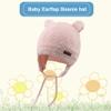 BAVST Baby Beanie Hat for Winter with Earfalp Cute Bear Kids Toddler Girls Boys Warm Knit Cap 0-2Years(Pink, M) view 2