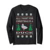 All I Want For Christmas Duck Ugly Sweater Tshirt view 1
