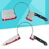 BESTOYARD 2Pcs Halloween Knife through Headband Props Lightweight Plastic Horror Toy Accessories for Party Favors and Costume Decorations view 2
