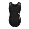Agoky Kids Girls One-piece Ballet Dance Gymnastics Athletic Leotard Sparkly Stars Jumpsuit for Little Girl Black 2-3 view 3