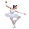 ranrann Kids Girls Swan Lake Dress Costume Sequins Ballet Dance Leotard Tutu Dress Dancewear with Gloves Hair Clip White 8-10 view 1