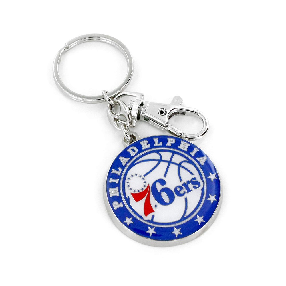 aminco NBA Philadelphia 76ers Heavyweight Logo Keychain