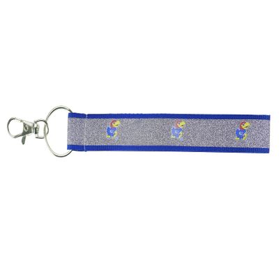 Aminco NCAA Kansas Jayhawks Sparkle Wristlet Keychain