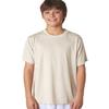 UltraClubs Boys' Big ULTC-8420Y-Cool & Dry Sport Performance Interlock Tee, Stone, Small view 1