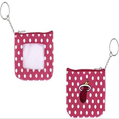 Aminco NBA Miami Heat Polka Dots Coin/ID Purse