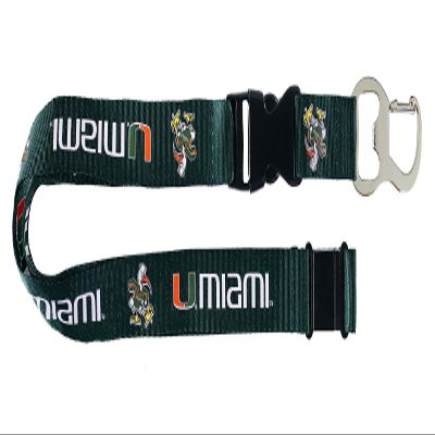 NCAA Miami Hurricanes Bottle Opener Lanyard
