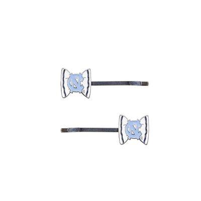 Aminco NCAA North Carolina Tar Heels Bow Bobby Pin, 2-Pack