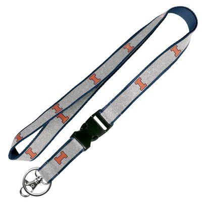 Aminco NCAA Illinois Illini Sparkle Lanyard