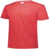 Augusta Sportswear Boys Tri-Blend T-Shirt, Red Heather, M view 2