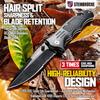 Steinbrucke Tactical Knife Pocket Knife Folding Stainless Steel 8Cr13Mov 3.4'' Blade, with Reversible Clip - Good Gift for Hunting Camping Survival Outdoor and Everyday Carry view 2