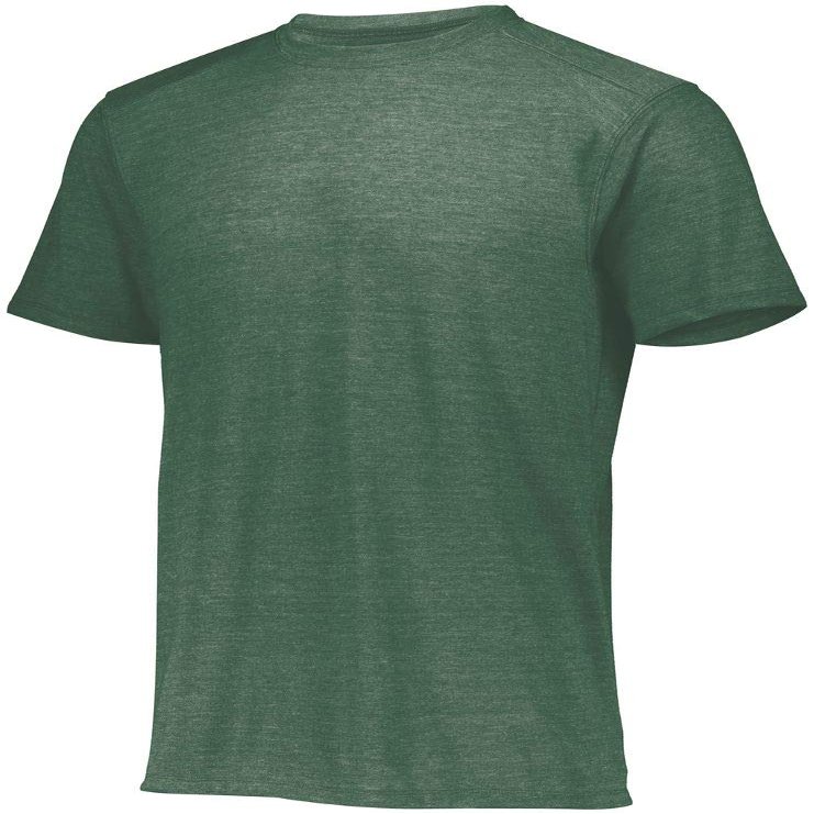 Augusta Sportswear Boys Tri-Blend T-Shirt, Dark Green Heather, M