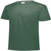 Augusta Sportswear Boys Tri-Blend T-Shirt, Dark Green Heather, M view 2