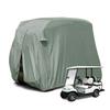 2023Upgraded Outdoor Golf Cart Cover Compatible with EZ GO, Club Car, Yamaha, Moveland Custom Cart Cover with 300D Material + Extra PVC Coating Dust UV Prevention (Grey) view 1