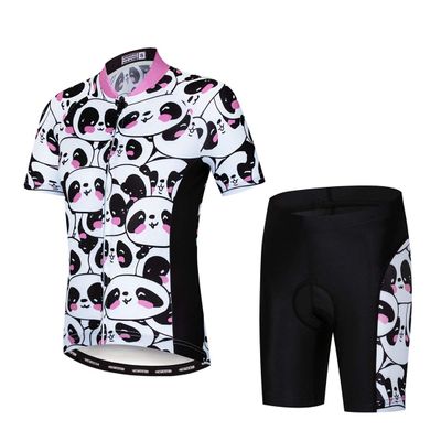 Kids Cycling Jersey Set Bike Jersey Shorts Children Riding MTB Bicycle Clothing Top Bottom