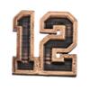 12 Man Pin, Twelve, Fans, Football, #12, Texas, Seattle, Pins, Lapel, Brooch, Hat, Backpack, Pewter, Copper, 100 Sports Designs Available, Made in the USA. AC1040 view 1
