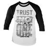 Gremlins Officially Licensed Trust No One Baseball 3/4 Sleeve T-Shirt (White-Black), Small view 1