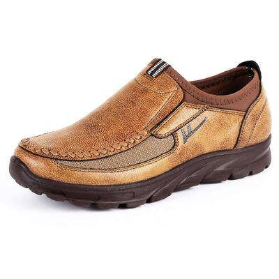 Mens Loafers Boat Non Slip On Leather Sneakers Casual Shoes Brown Comfortable Suede(8.5 M US,25.5 cm Heel to Toe