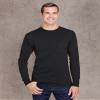 Hanes Adult Workwear Long-Sleeve Pocket T-Shirt 3XL BLACK view 4