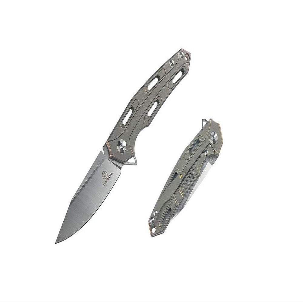 DEFCON Jungle Knife Series Cutter D2 Titanium EDC Folding Pocket Tactical Knife (TF3334-1)