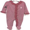 Two Feet Ahead NCAA Oklahoma Sooners Lattice Children Footed Creeper NB Crimson view 1