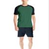 Hanes Men's Adult X-Temp Short Sleeve Cotton Raglan Shirt and Pants Pajamas Pjs Sleepwear Lounge Set - Evergreen (2X-Large) view 1
