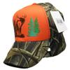 AES Born to Hunt Deer Orange Camo Camouflage Embroidered Hat Cap (RUF) view 1