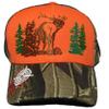 AES Born to Hunt Deer Orange Camo Camouflage Embroidered Hat Cap (RUF) view 2