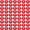 1.25" x 1.25" Warning THC Contour Cut Vinyl Sticker 54 Pack view 1