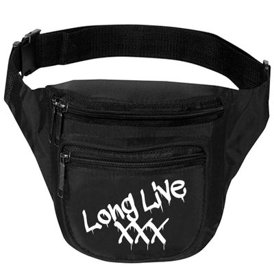 ALLNTRENDS Adult Waist Pack Long Live X Trendy Travel Pack Cool Funny Packs (Black)