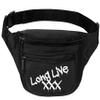 ALLNTRENDS Adult Waist Pack Long Live X Trendy Travel Pack Cool Funny Packs (Black) view 1