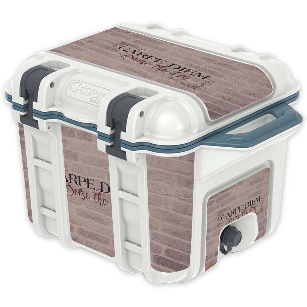 MightySkins (Cooler Not Included) Skin Compatible with OtterBox Venture 25 qt Cooler - Carpe Diem | Protective, Durable, and Unique Vinyl Decal wrap Cover | Easy to Apply | Made in The USA