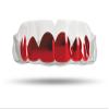 Impact Custom Professional All Sports Mouthguard Chrome Series (Clear) Red Grill - Jiu Jitsu/Football/Lacrosse & More view 1