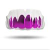 Impact Custom Professional MMA/Boxing/Muaythai Mouthguard Chrome Series (Clear) Fuchsia Grill- Boxing MMA view 1