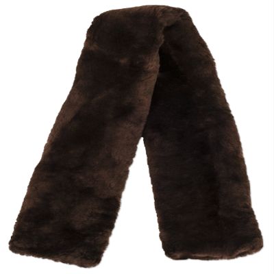 ECP Equine Comfort Products Easy Fit Genuine Merino Sheepskin Girth Cover, Prevents Gall Sores & Chafing, Sweat-Absorbing, Breathable, Soft & Protective, 44 Inches, Brown