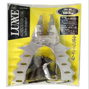 Gamakatsu LE-2478 Luxe Aluminum Pliers 6.9 inches (175 mm) Metal Grip