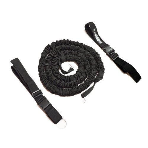 Fitness Health FH Viper Resistance Band Power Belt Resistor | 3 Meter Bungee Cord | Speed Variable Weight Sprint Slingshot Overspeed Trainer | Rugby Football Training Equipment